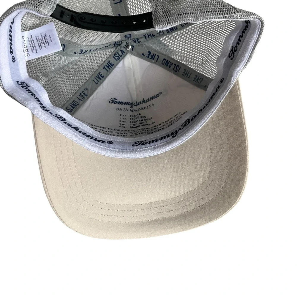 Tommy Bahama Men’s One Size, Cream Gray Marlin Adjustable Snap Back Baseball Hat - Picture 7 of 16